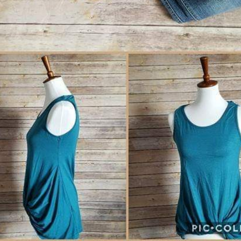 Teal knot tank